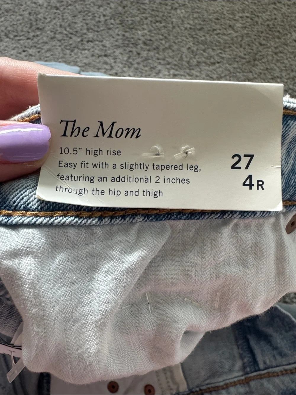 Abercrombie high rise mom Jean curve love
